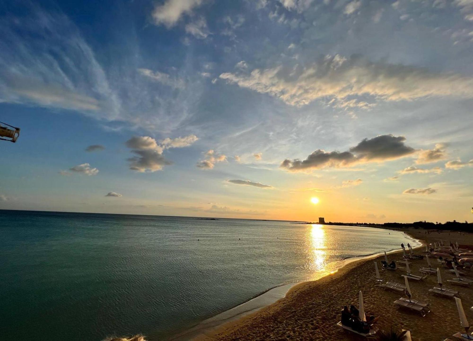 The Blue Panoramic Penthouse Villa Porto Cesareo Eksteriør billede